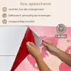 Wereldkaart - Roze - Vaag keuken achterwand spatscherm klein -spatscherm_NL