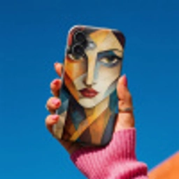 Portret - Abstract - Vormen Toughcase MagSafe Apple iPhone 17 klein -Sfeer1V