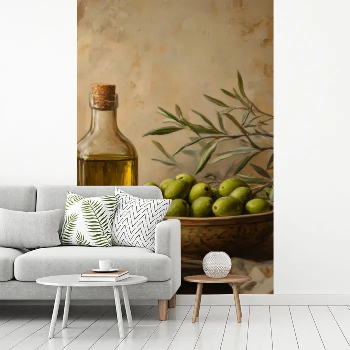 Olijven - Stilleven - Vintage fotobehang vinyl groot -woonkamer