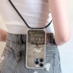 Zwaan - Elegant - Dieren - Wit Hoesje iPhone 16 Pro Max met koord klein -sfeer5