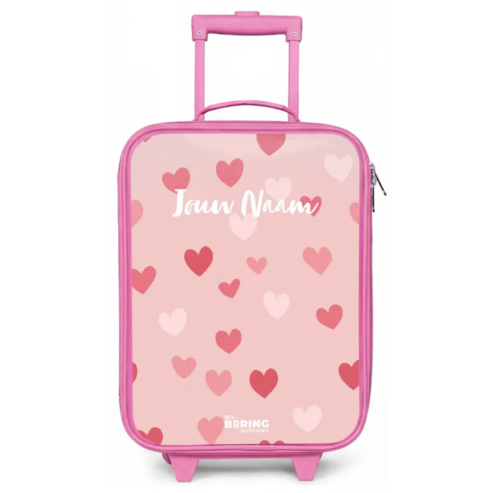 Hartjes Kinderkoffer - Roze klein -zz3dotto