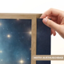 Ruimtevaart - Raket - Space - Sterren Light Box met batterij (Wandlamp kind) middel -USP_websiteprintDE