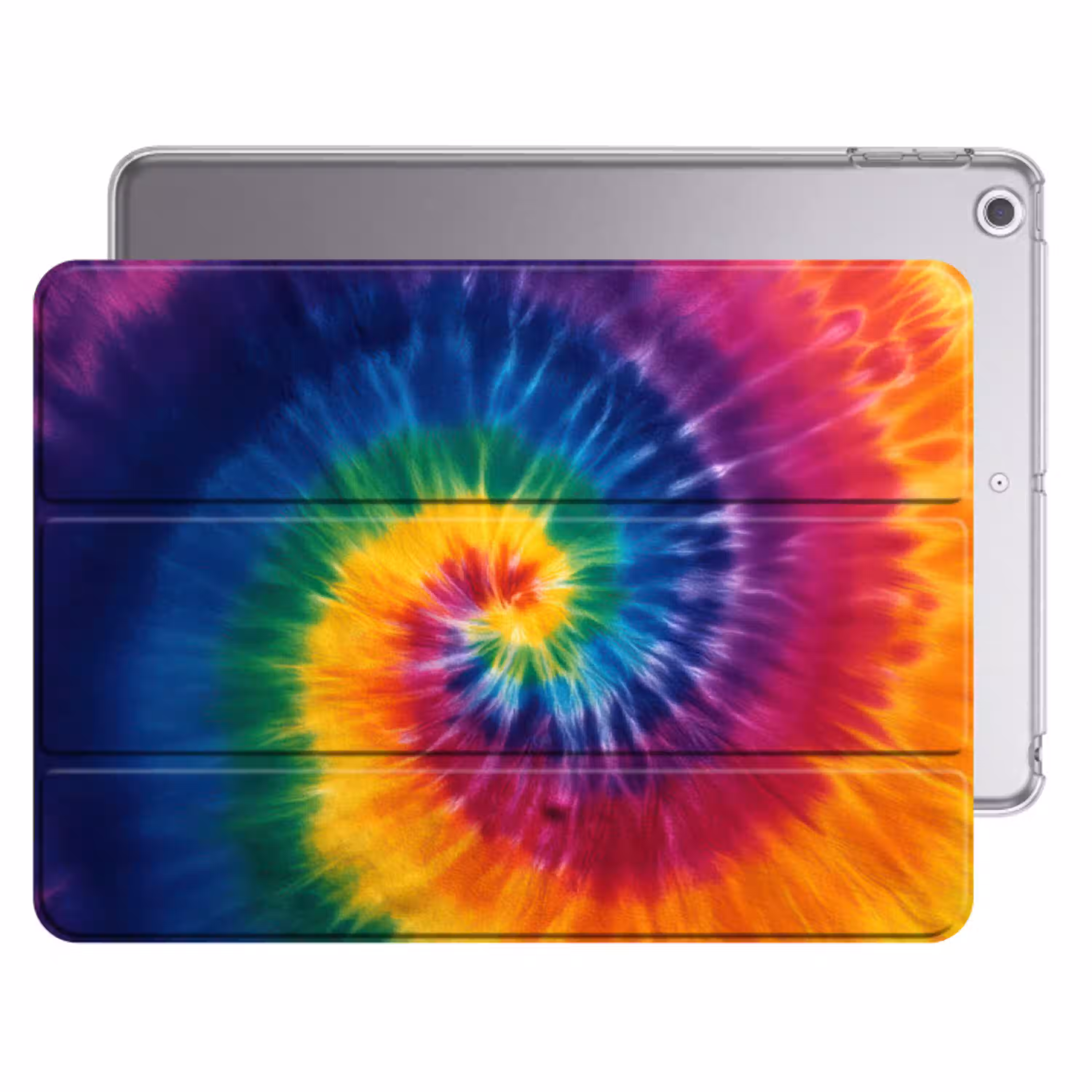 Regenboogkleuren - Spiraal - Kleurrijk Apple iPad 2017 middel -threedimensional_3d_global
