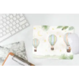 Aquarel - Luchtballonnen - Pastel muismat rubber klein -witbureau
