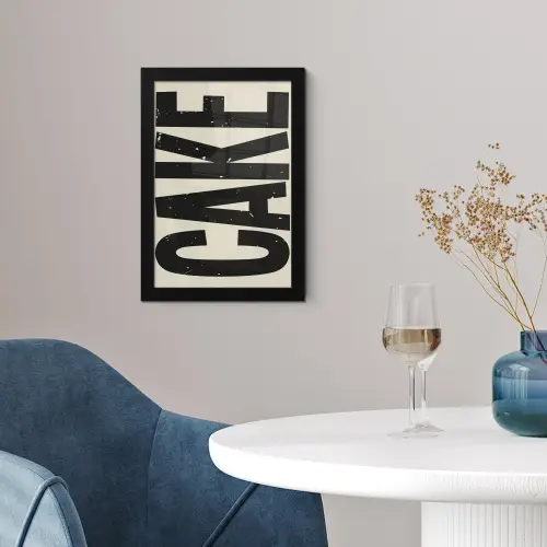 Beige - Japandi - Cake - Decoratie fotolijst zwart zonder passe partout klein -sfeer4