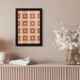 Ornament - Patroon - Oker fotolijst zwart zonder passe partout klein 224 -sfeer5