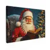 Kerstman - Kerst - Winter - Kerstboom canvas 2cm klein -z3d