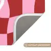 Pinky up - Geblokt - Bordeauxrood Badmat klein -USP_AntislipNL