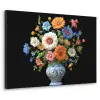Vaas - Boeket - Bloemen - Kleur Textielframe zwart klein -3d