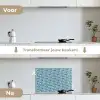 Klein - Oceaan - Walvis - Zeester keuken achterwand spatscherm klein 900 -voor_na_NL