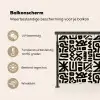 Geometrisch - Figuren - Zwart Balkonbeschermer Duitsland klein 596 -specs_NL