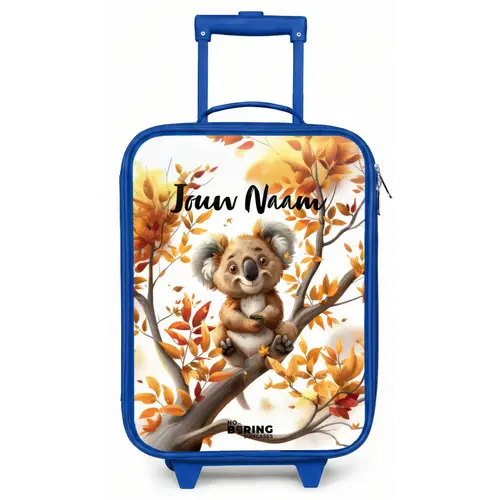 Kenny koala Kinderkoffer - Blauw klein -zz3dotto