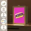 Hotdog - Roze - Retro Light Box met kabel (Tafellamp) klein -USP_NL