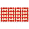Golvend patroon - Retro - Rood - Beige Balkonbeschermer Duitsland klein 596 -zz_3d