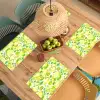 Citroen - Geel - Limoen - Groen Placemat vinyl groot 368 -zzsfeer5_Kitchenyeah-website
