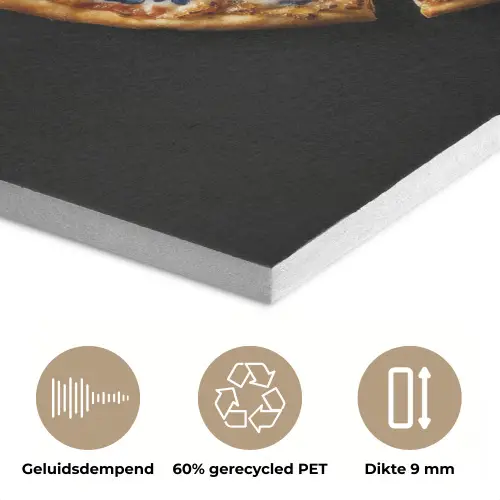 Pizza - Eten - Delftsblauw PET vilt klein -closeup_NL