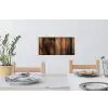 Hout - Rustiek - Donkere Planken Muursticker klein -eettafel