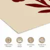 Bloemen - Bladeren - Rood - Minimalistisch poster papier klein -closeup_NL