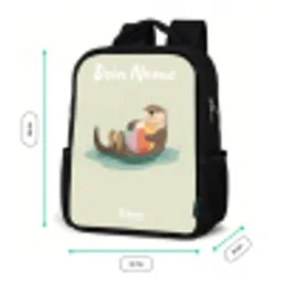 Otter - Strandbal - Water Rugzak - Zwart middel -productfoto_formaten