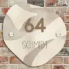 Beige organisch - Modern Naambord Organisch middel -sfeer10