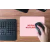 No rain no flowers - Minimalistisch - Roze - Bloem muismat rubber klein -toetsenbord
