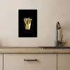 Friet - Goud - Chrome - Eten KitchenYeah - Keuken - Canvas klein -sfeer2