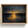 Gouden Reflectie op Water Dienblad Rechthoek middel -z3d_shopping