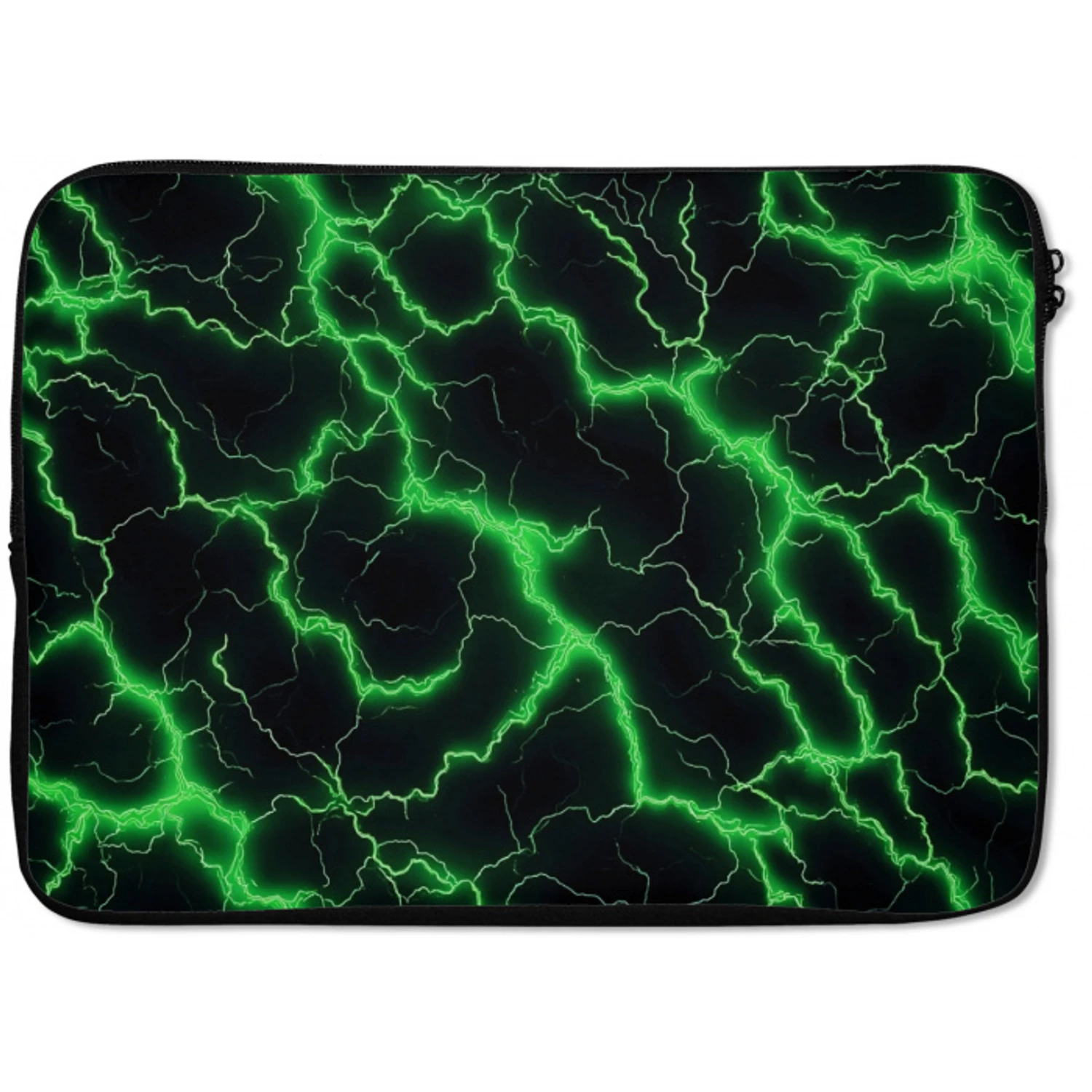 Gaming - Bliksemflitsen - Groen - Energie laptophoes neopreen klein -zkaufland3dotto