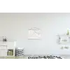 Marmer - Structuur - Wit - Grijs - Steen - Marmerlook textielposter latten blank klein -kinderkamer