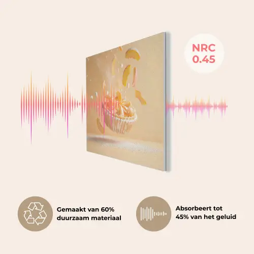 Peach - Eten - Taart - Oranje PET vilt klein -USP_NL