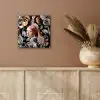 Meisje met de parel - Bloemen - Vermeer - Pastel - Kunstwerk - Schilderij - Oude meesters aluminium wit klein -sfeer4