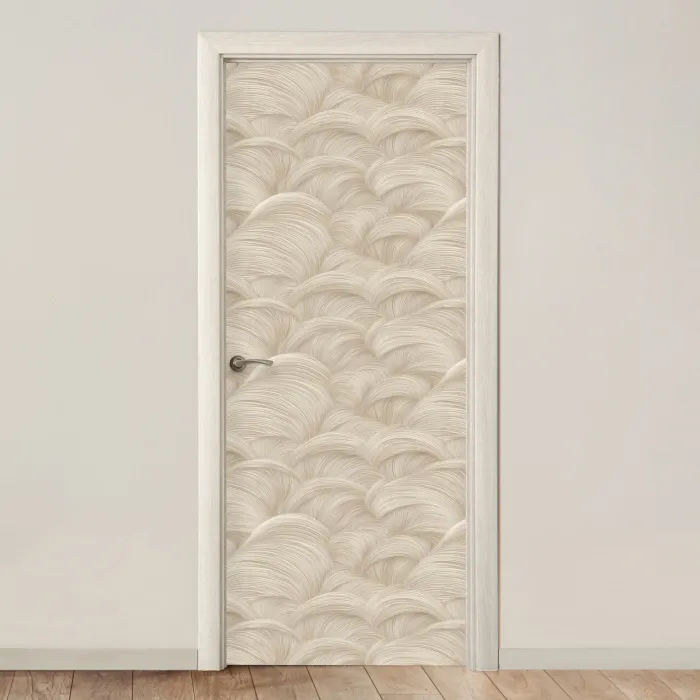 Bogen - Patroon - Beige deurposter klein 289 -3d_beige
