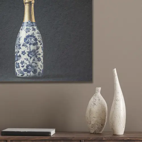 Champagne - Bloemen - Goud - Chique PET vilt klein -sfeer6_closeup