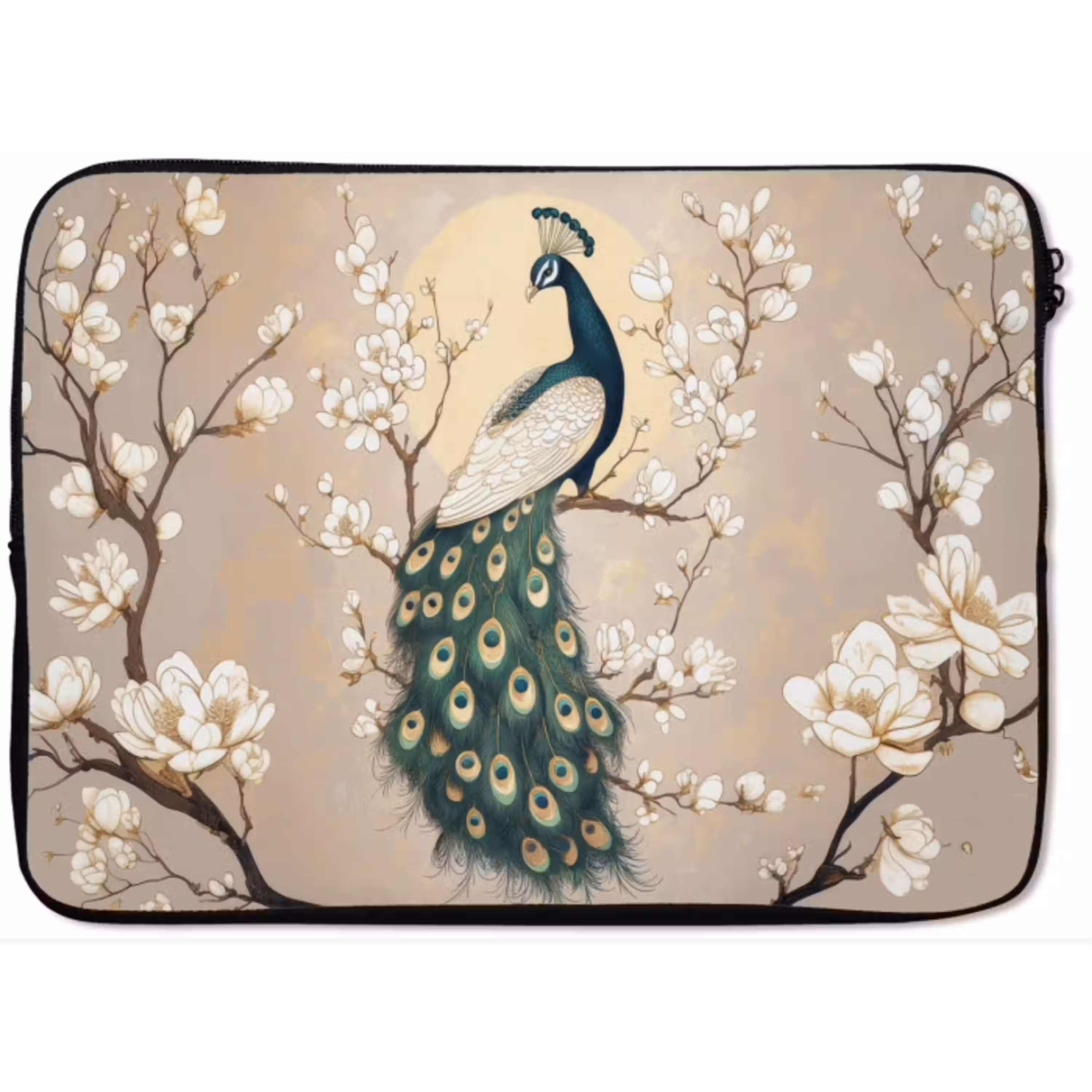 Pauw - Tak - Bloemen laptophoes neopreen klein -zkaufland3dotto