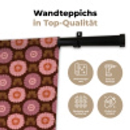 Retro - Madelief - Roze Wandkleed katoen klein 269 -tsfeer2_DE