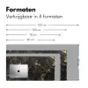 Marmer - Textuur - Grijs - Goud - Marmerlook - Luxe Muismat XXL klein -sfeer5