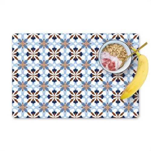 Ornament - Tegel - Kleurrijk Placemat vinyl groot 368 -zzzproduct_Kitchenyeah-website