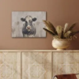 Koe - Portret - Dieren - Modern PET vilt klein -sfeer4