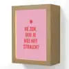 Roze - Zon - Quote Light Box met kabel (Wandlamp) klein -3d