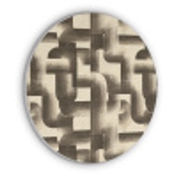 Abstract - Retro - Zwart Akoestische PET Vilt - Rond klein 838 -3d
