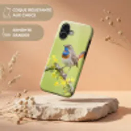 Vogel - Tak - Natuur - Kleurrijk Toughcase MagSafe Apple iPhone 17 klein -USP_RandenV_FR