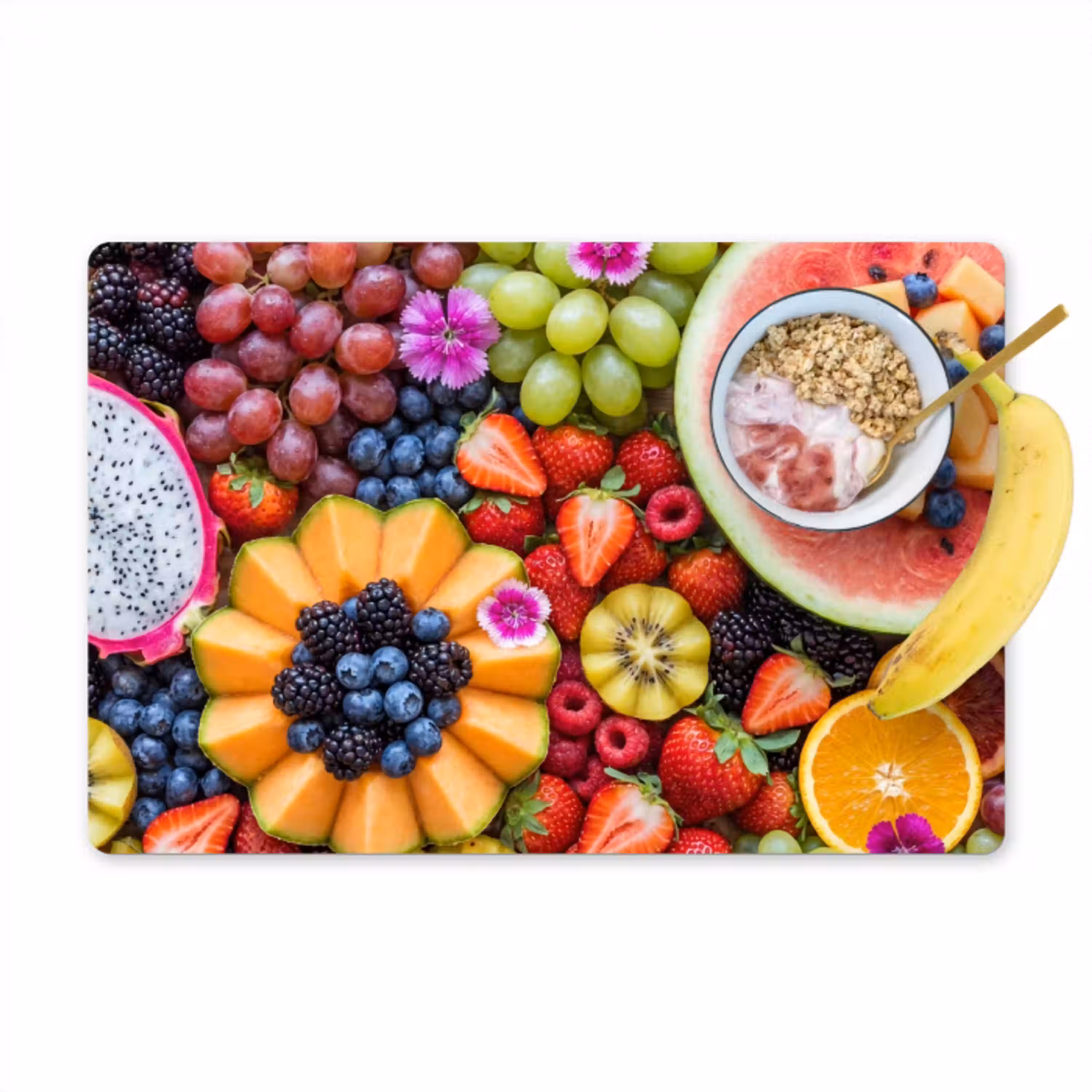 Fruit - Vers - Variatie - Eten - Kleurrijk Placemat vinyl groot -zzzproduct_Kitchenyeah-website