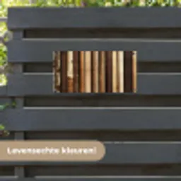 Hout - Planken - Natuurlijk tuinposter los doek klein -sfeer3