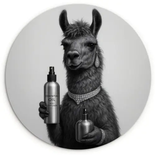 Lama - Flessen - Zwart - Wit Wandcirkel kunststof plaat 5mm dik klein -3d