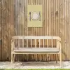 Illustratie - Bord - Bestek - Beige Tuinposter op houten frame 2 cm dik klein -sfeer4