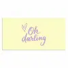 Oh darling - Geel - Hart Muismat XXL klein -3d_leeg
