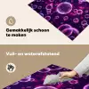 Paars - Bubbels - Schuim Inductie beschemer met haakjes klein -ky-schoon-nl