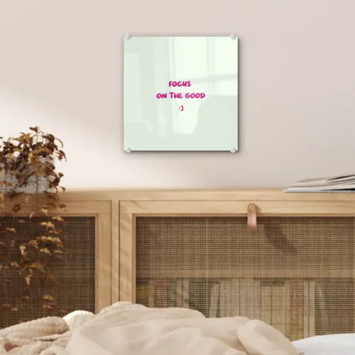 Focus - Beige - Roze - Smiley plexiglas 5mm klein -sfeer4