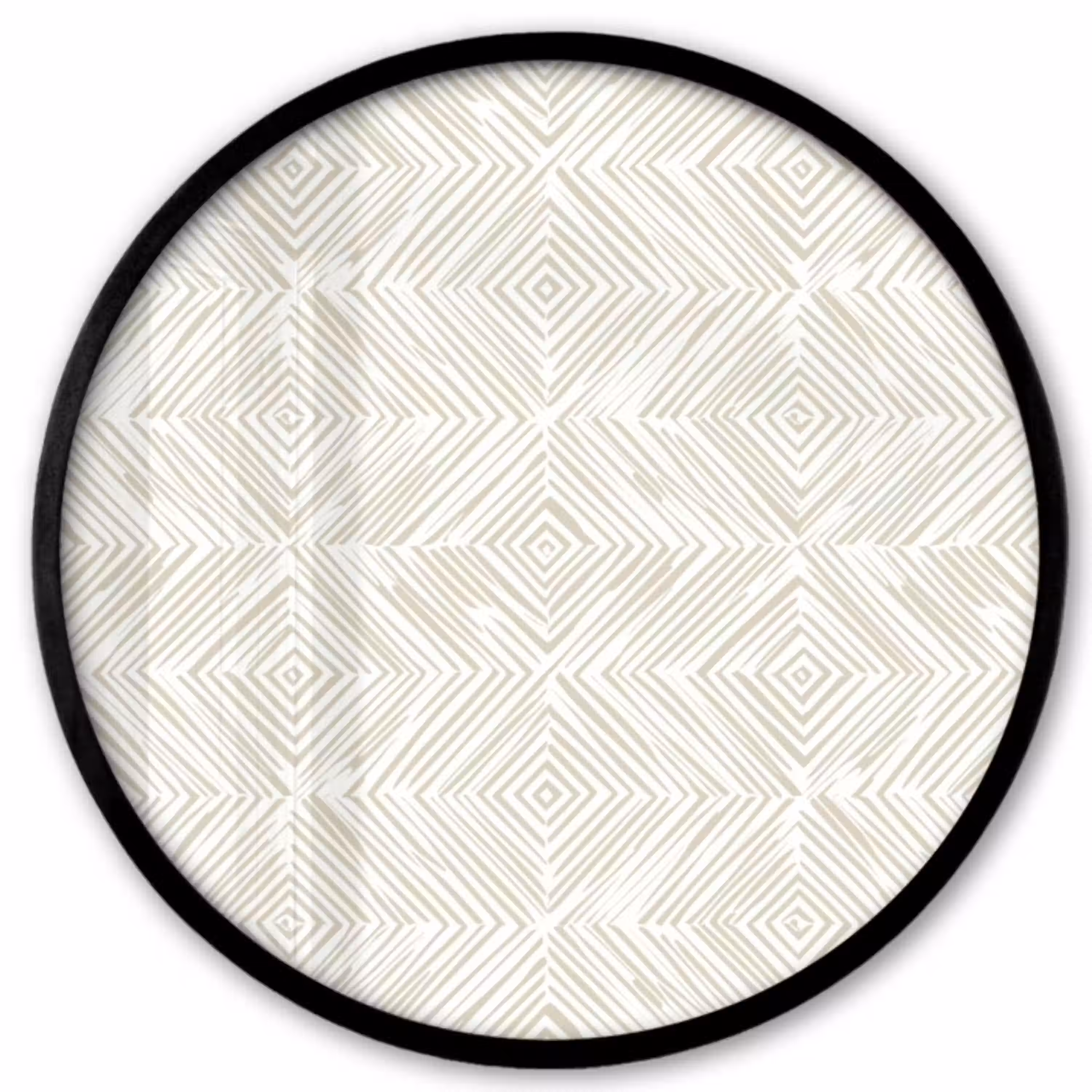 Abstract - Ruiten - Beige Fotolijst rond zonder passe partout klein 856 -3d