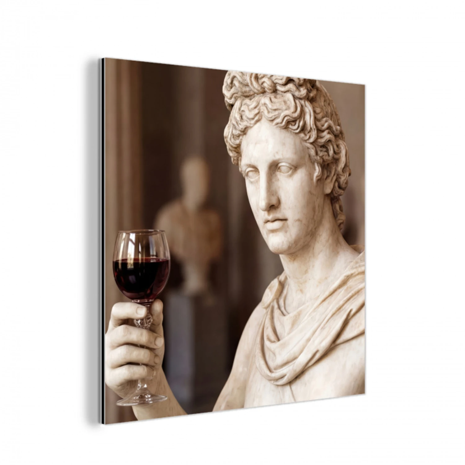 Klassiek - Marmer - Wijn aluminium wit klein -3d